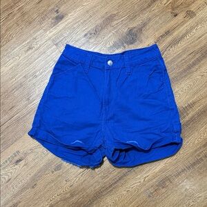 H&M Vibrant Blue Casual Shorts